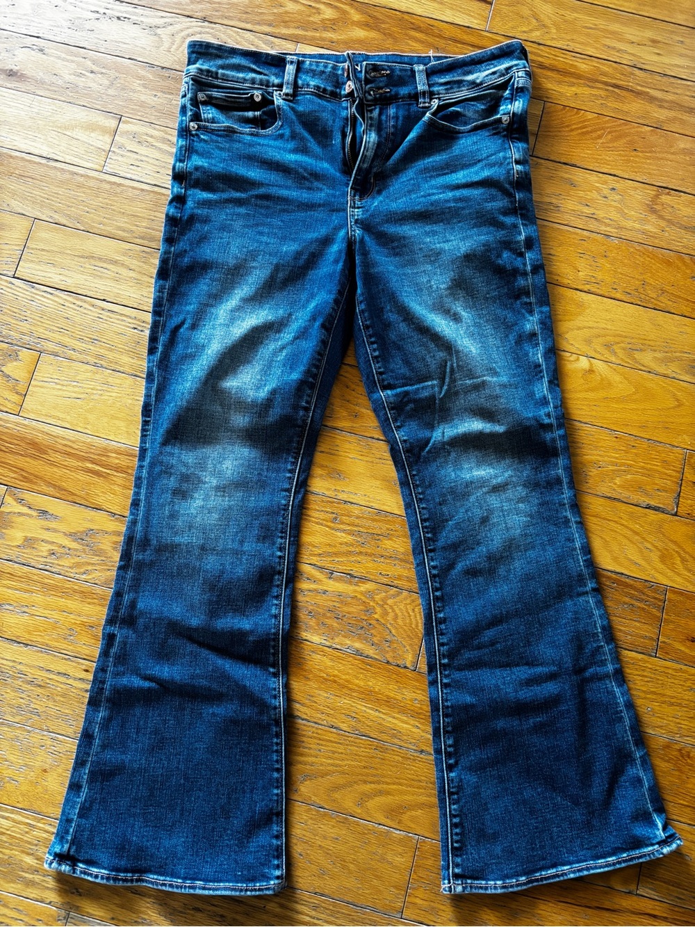 American Eagle Women's Blue Flare Jeans